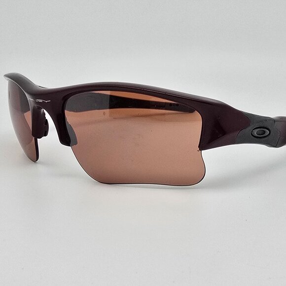 Oakley 03-918 Flak Jacket 1.0 XLJ Metallic Red VR28 Black Iridium Sunglasses - Picture 1 of 16
